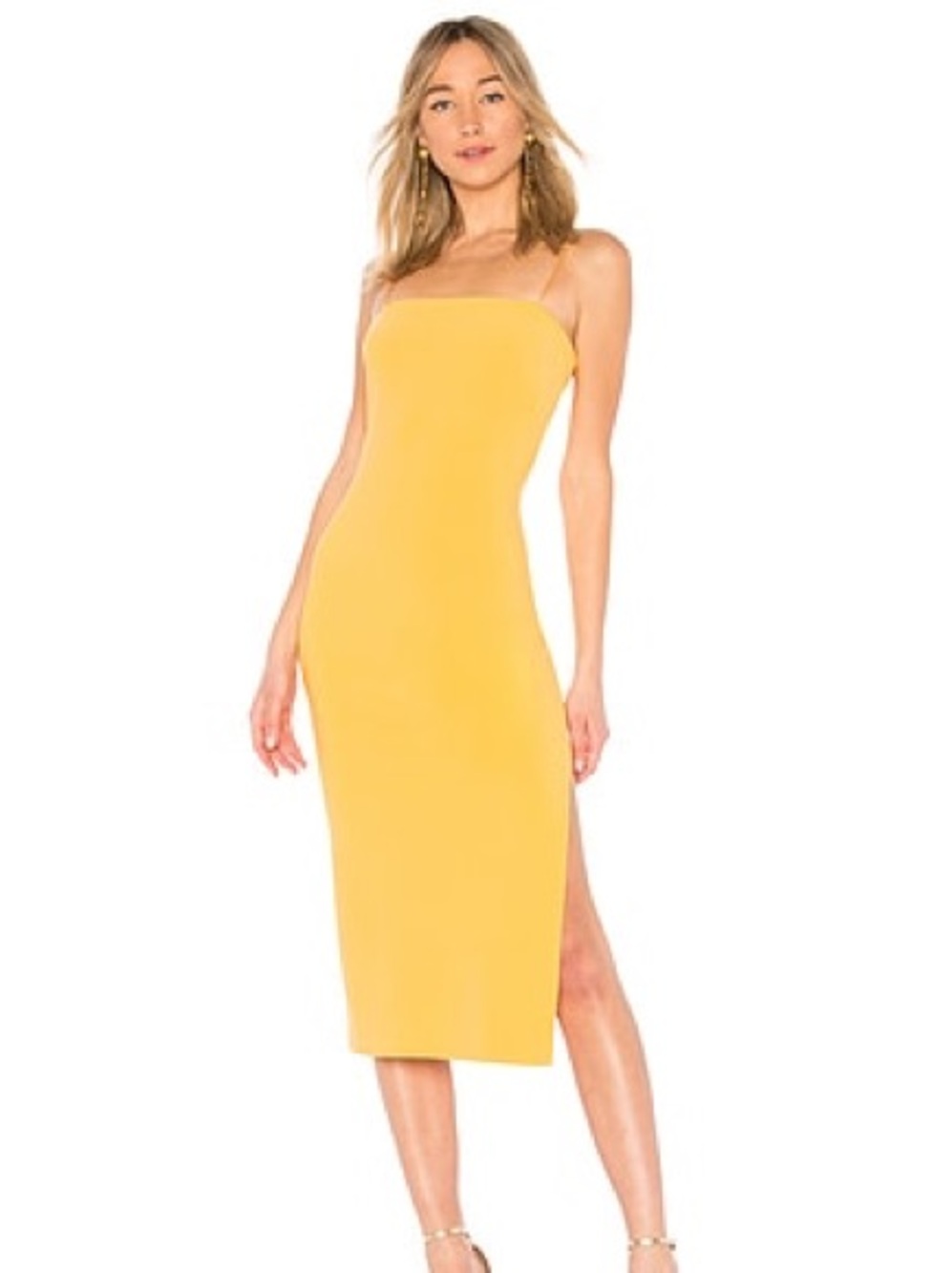 bec + bridge Macaron Midi Dress in Mango